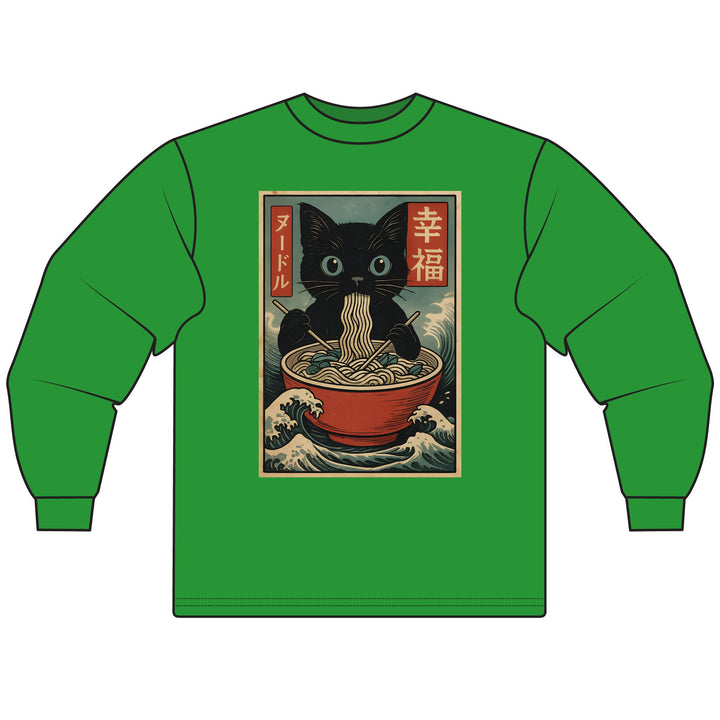 Ramen Cat Long Sleeve T-Shirt