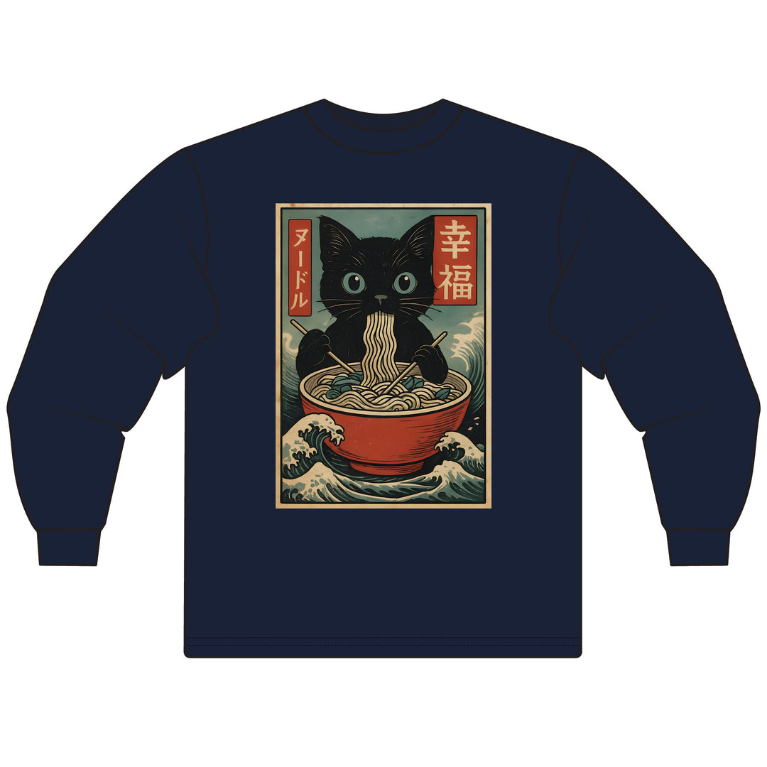 Ramen Cat Long Sleeve T-Shirt