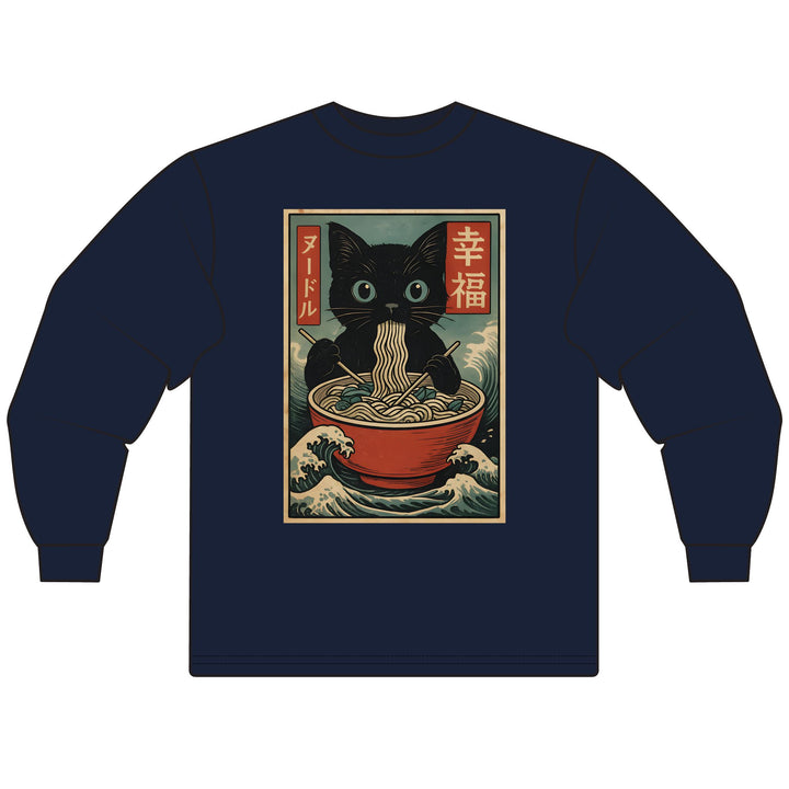 Ramen Cat Long Sleeve T-Shirt