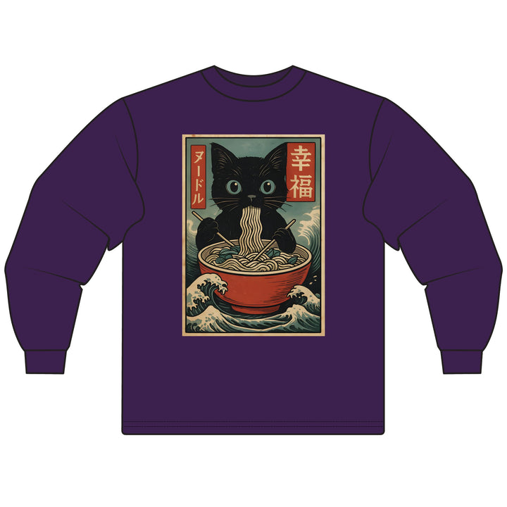 Ramen Cat Long Sleeve T-Shirt