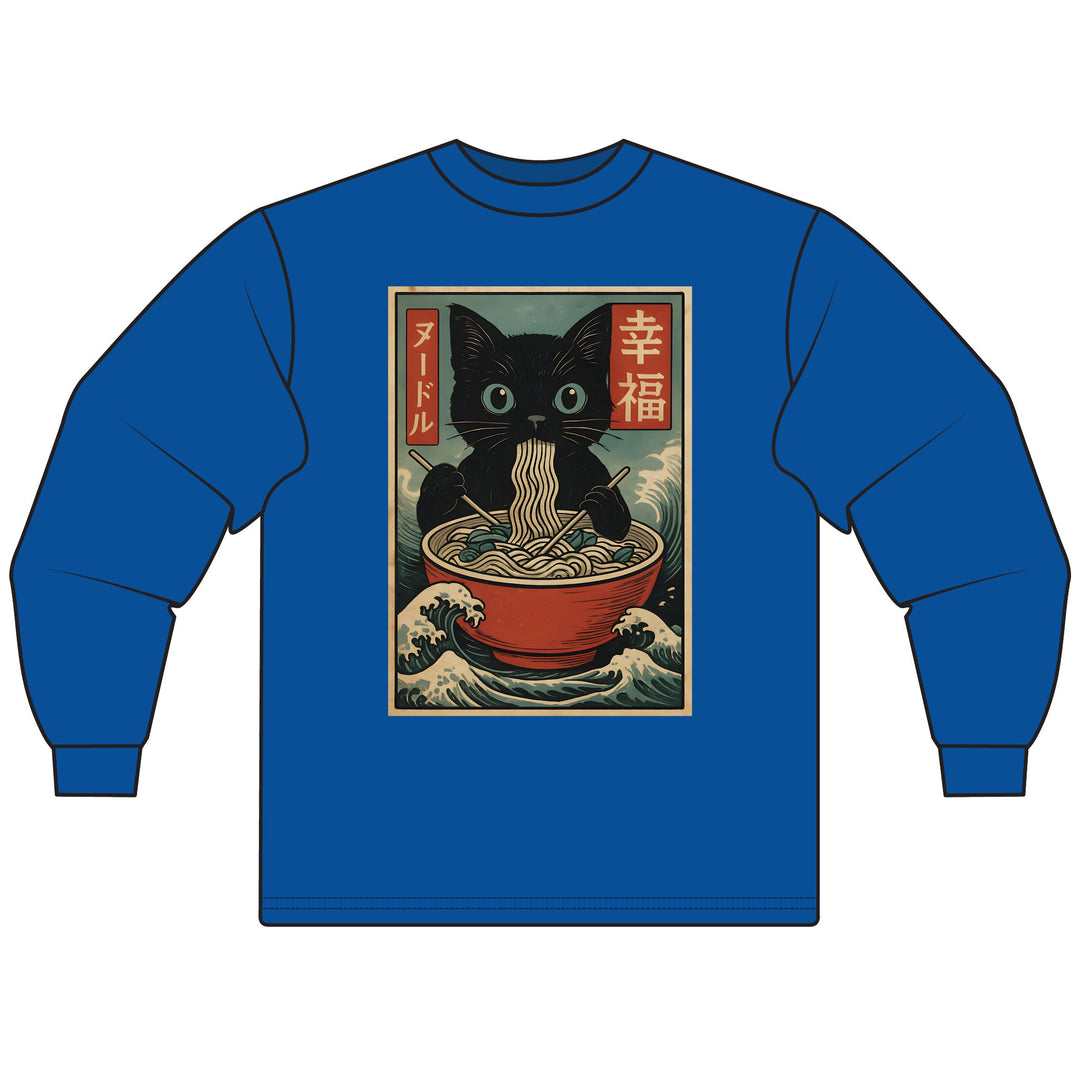 Ramen Cat Long Sleeve T-Shirt