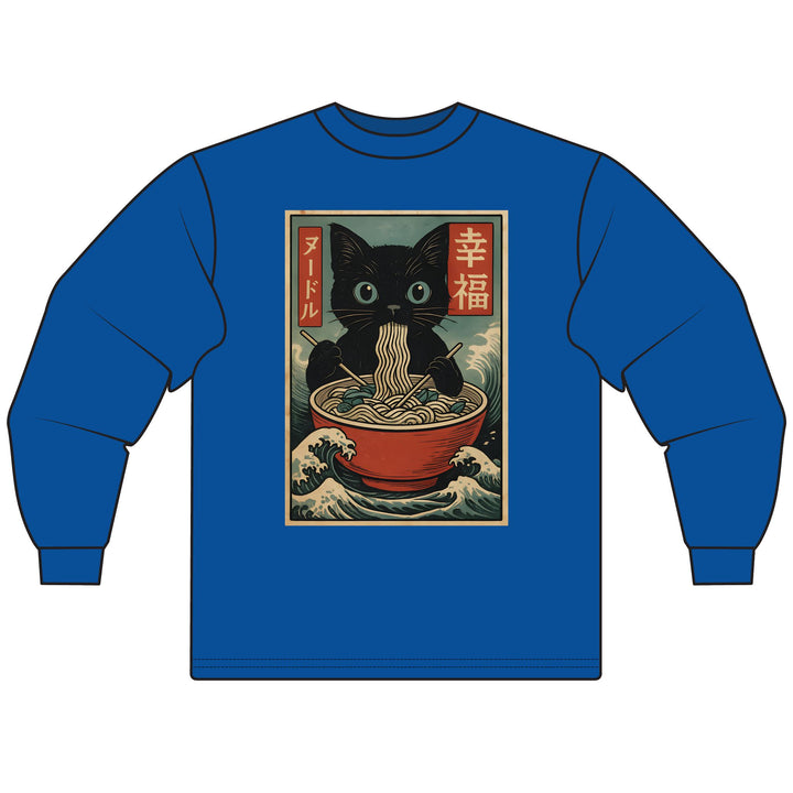 Ramen Cat Long Sleeve T-Shirt