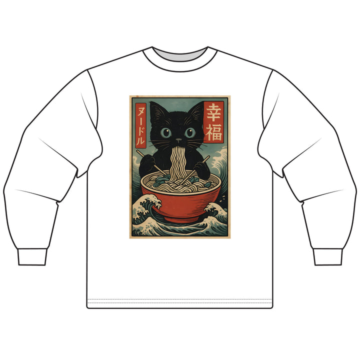 Ramen Cat Long Sleeve T-Shirt