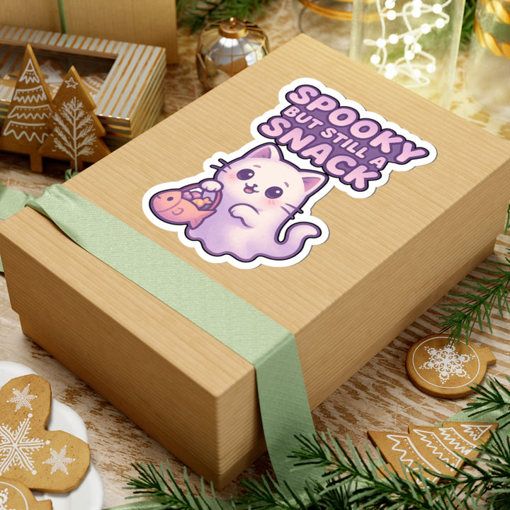 Cute Spooky Cat Stickers, Halloween Decor, Laptop Decals, Fun Gift for Cat Lovers, Whimsical Accessories