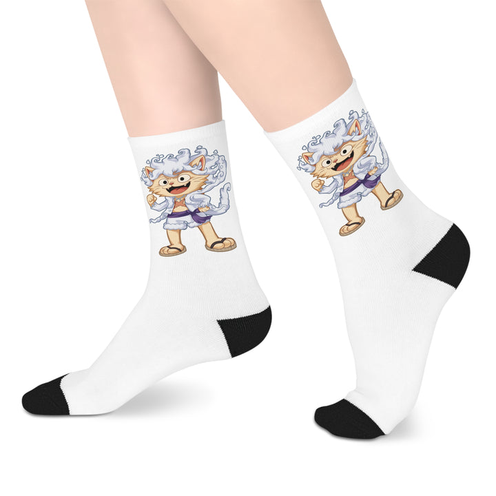 Luffy Cat Mid-length Socks