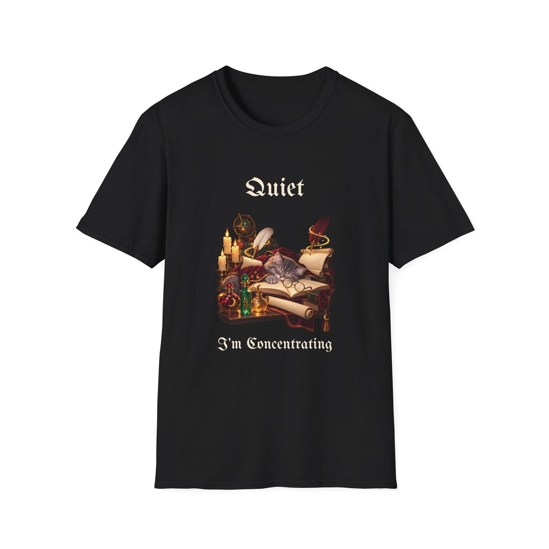 Wizard Homework Club Cat T-Shirt