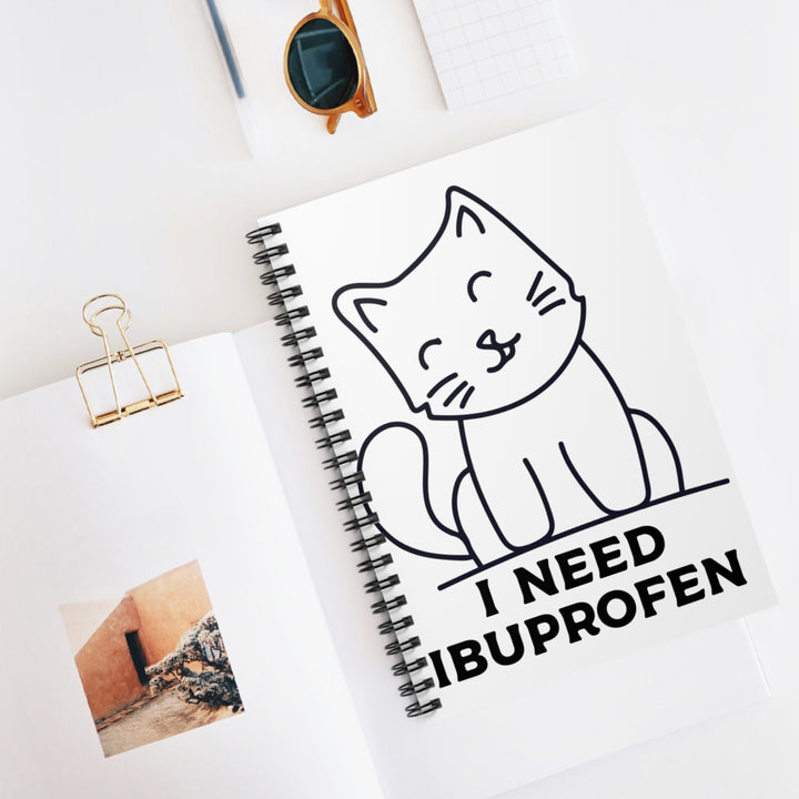 Cat-Themed Spiral Notebook - Perfect for Cat Lovers, Animal Enthusiasts, Gifts, Journals, Memo Pads