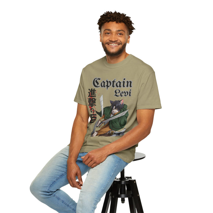 Captain Levi Anime Cat T-Shirt