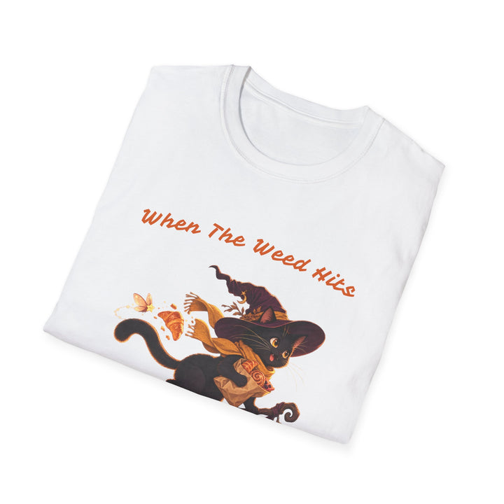 Cozy Witch Delivery Cat T-Shirt