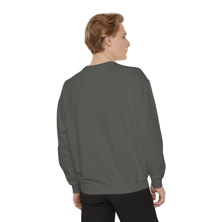 Sunset Samurai Sweatshirt | Cozy Unisex Garment-Dyed Pullover, Gift for Anime Lovers, Japanese Aesthetic Apparel, Fall Fashion, Casual Wear