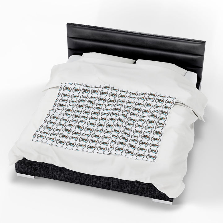 Cozy Velveteen Plush Blanket, Soft Throw Blanket, Warm Home Decor, Bedding Gift, Comfy Couch Accessory, Holiday Gift