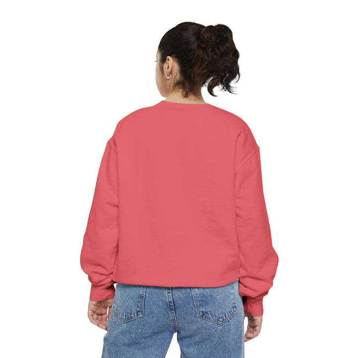 Cute Cat Character Sweatshirt Featuring a Whimsical Feline in a Cheerful Anime Inspired Pose for Fans of Unique Graphics Animal Lover Apparel Fun Fashion Casual Wear