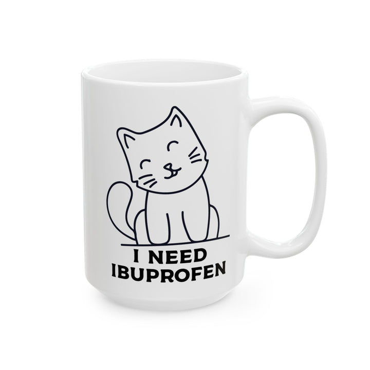 Funny Cat Ceramic Coffee Mug - 11oz & 15oz, Gift for Pet Lovers, Humorous Mug, Cute Cat Lover Decor, Perfect Birthday Present