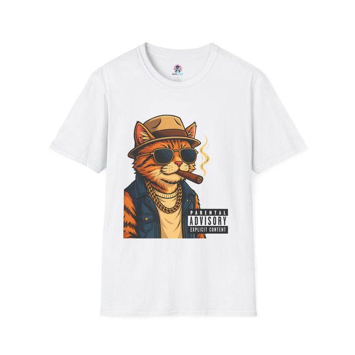 Parental Advisory Cat Funny T-Shirt