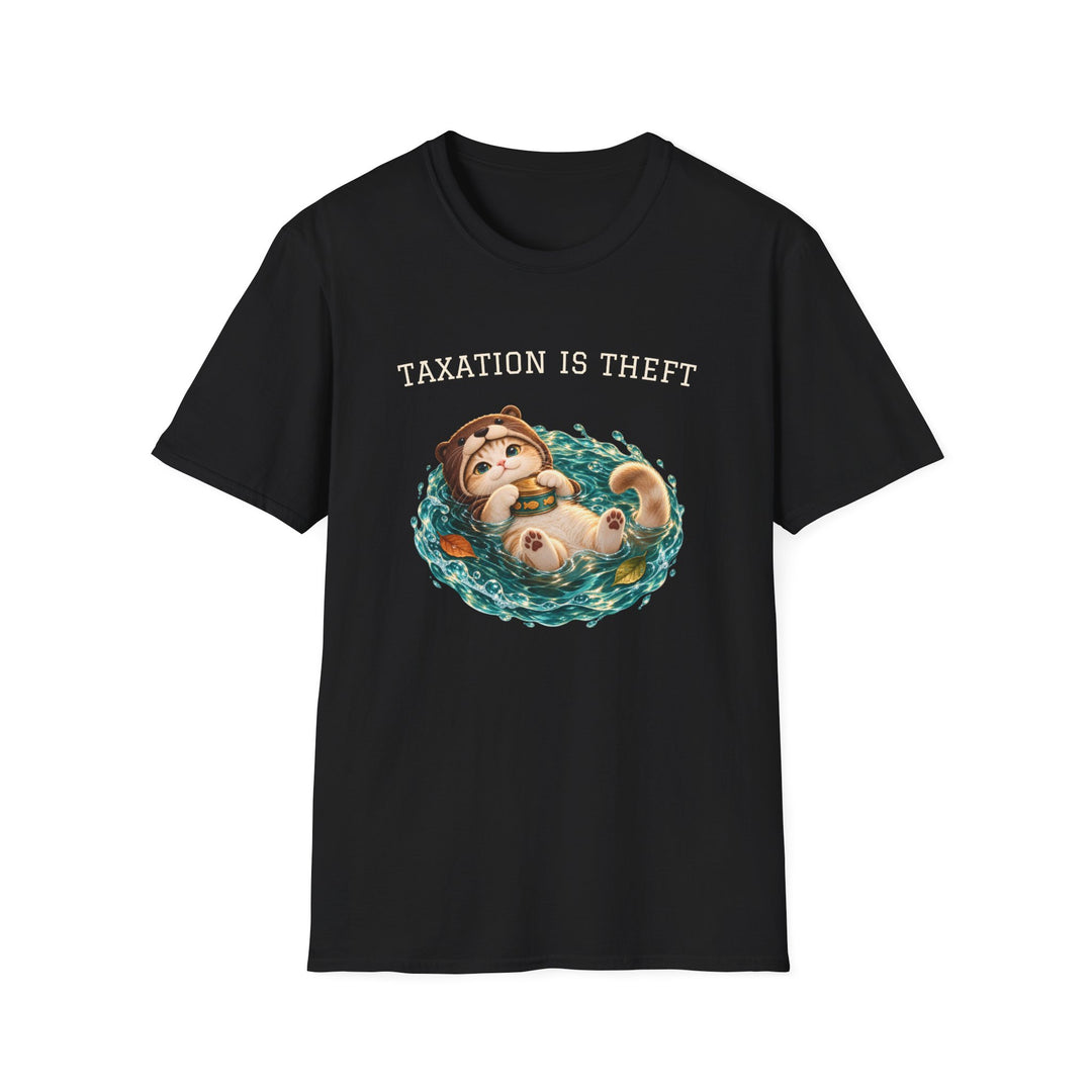 Otter Snack Float Cat T-Shirt