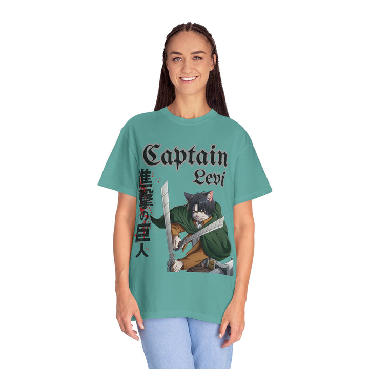 Captain Levi Anime Cat T-Shirt