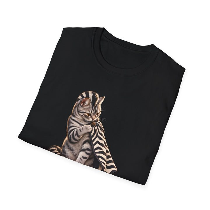 Zebra Identity Crisis Cat T-Shirt