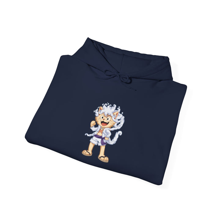 Anime Cat Luffy Gear 5 Hoody