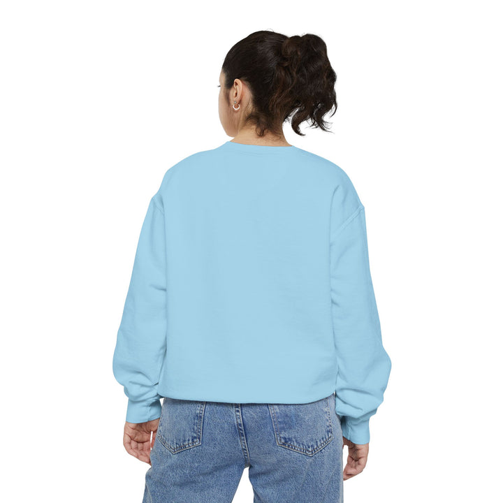 Cute Cat Character Sweatshirt Featuring a Whimsical Feline in a Cheerful Anime Inspired Pose for Fans of Unique Graphics Animal Lover Apparel Fun Fashion Casual Wear