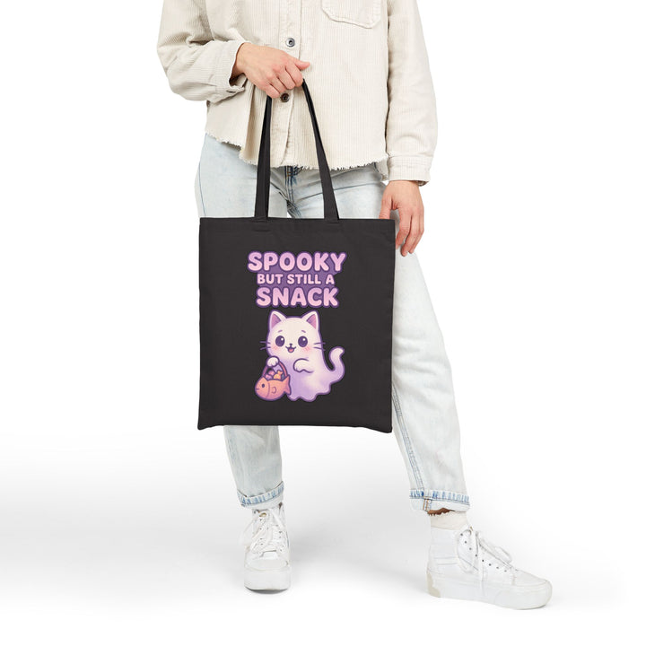 Spooky Snack Cat Tote Bag