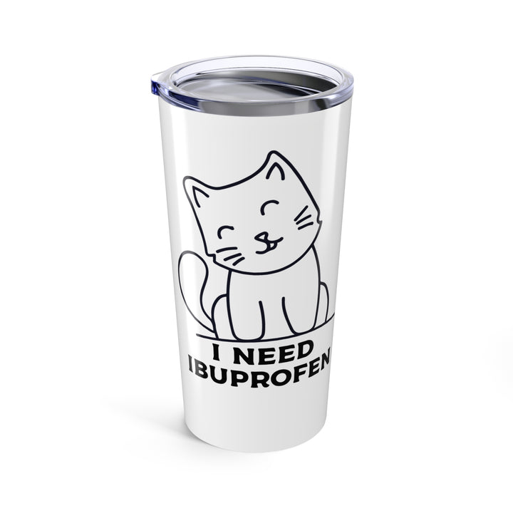 Funny Cat Tumbler 20oz, Cute Cat Lover Gift, Humor Mug, Coffee Travel Cup, Birthday Present, Pet Owner Drinkware