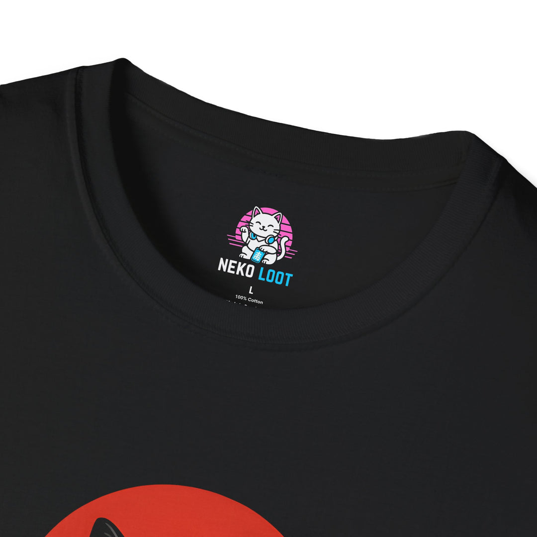Black and White Samurai Cat Unisex T-Shirt