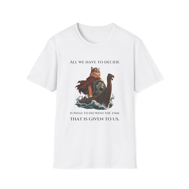 Viking Fish Voyage Cat T-Shirt