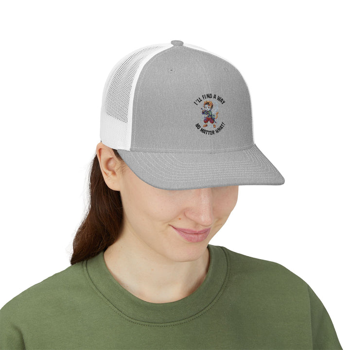Embroidered Snapback Trucker Cap - Motivational Hat for Outdoors, Sports, Gift Idea, Adjustable Cap, Trendy Fashion, Customizable