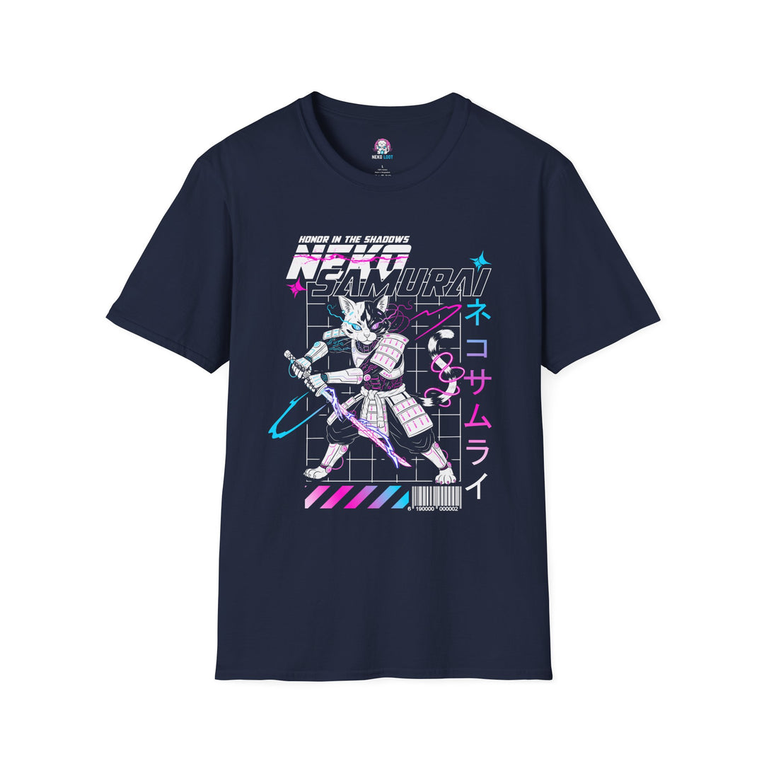 Neko Samurai Graphic T-Shirt