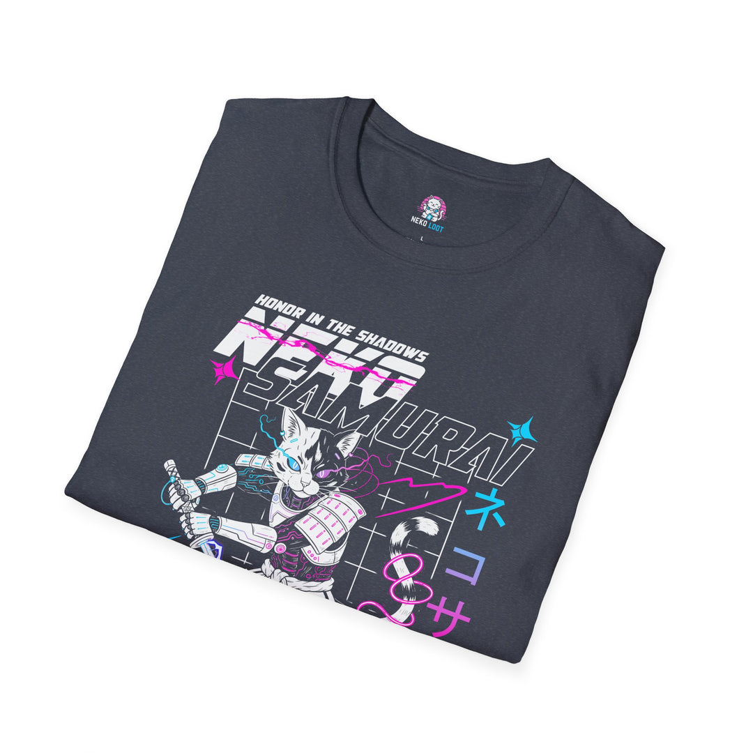 Neko Samurai Graphic T-Shirt