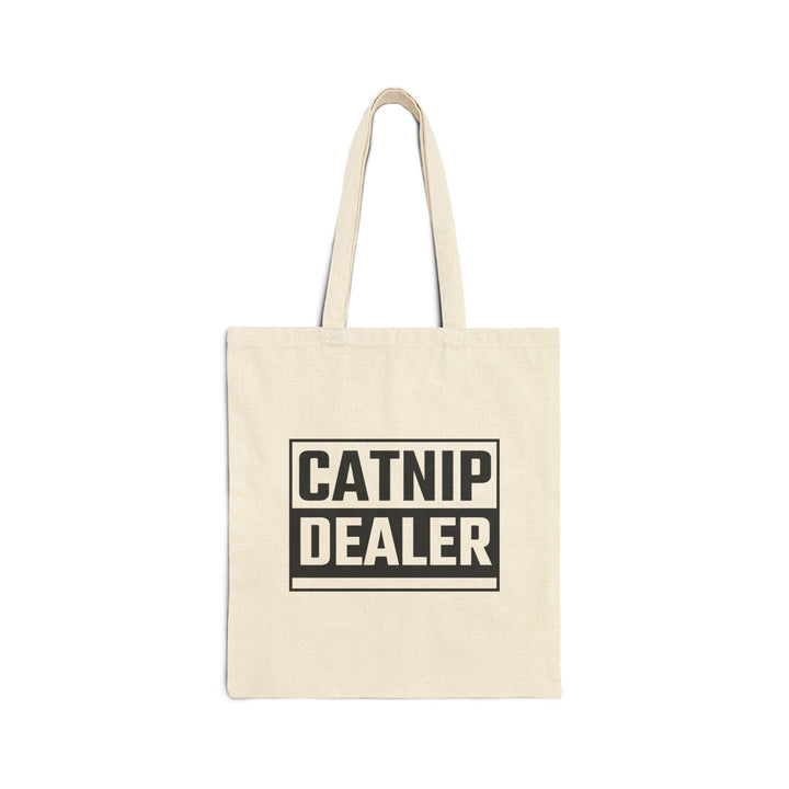 Funny Catnip Dealer Tote Bag, Eco-Friendly Shopping Bag, Pet Lover Gift, Reusable Grocery Tote, Cat Mom Accessory, Lightweight Everyday Bag