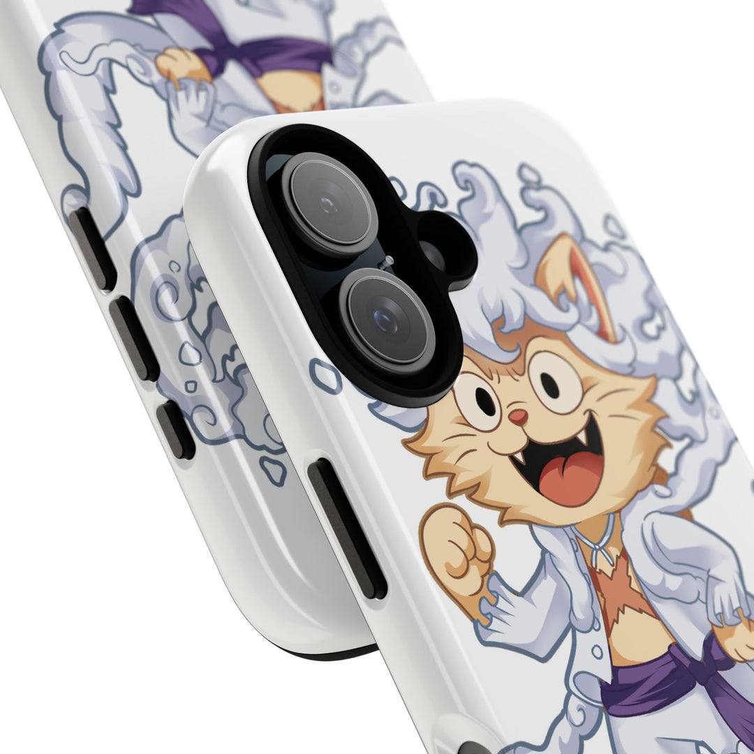 Luffy Cat Gear 5 Durable Phone Case
