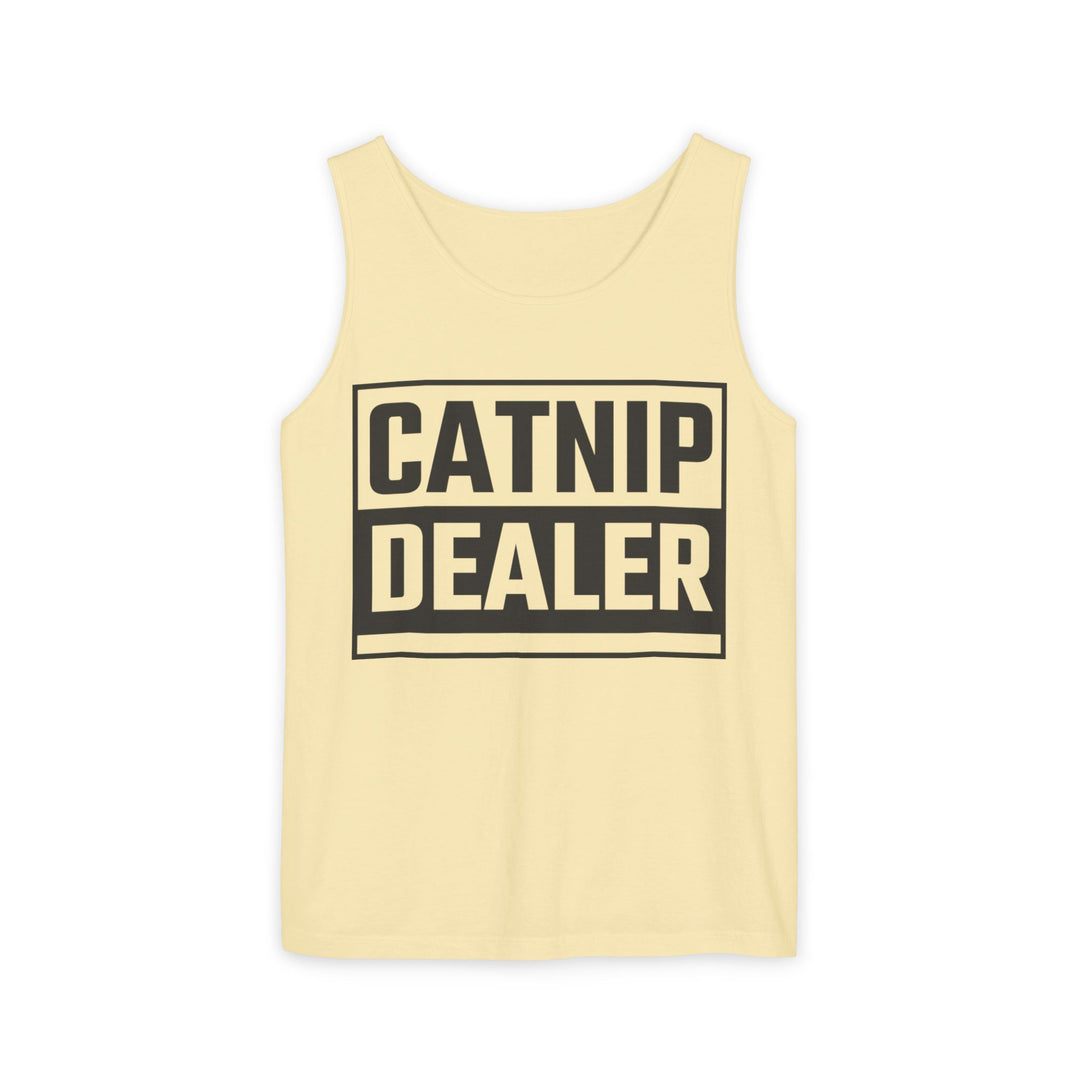 Catnip Dealer Tank Top, Funny Pet Lover Gift, Summer Sleepwear, Cat Mom Shirt, Unisex Casual Wear