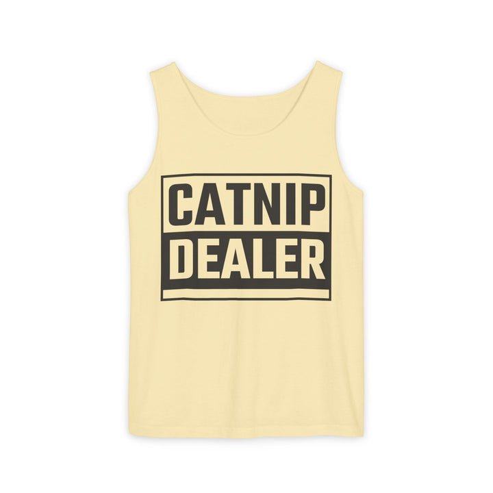 Catnip Dealer Tank Top, Funny Pet Lover Gift, Summer Sleepwear, Cat Mom Shirt, Unisex Casual Wear