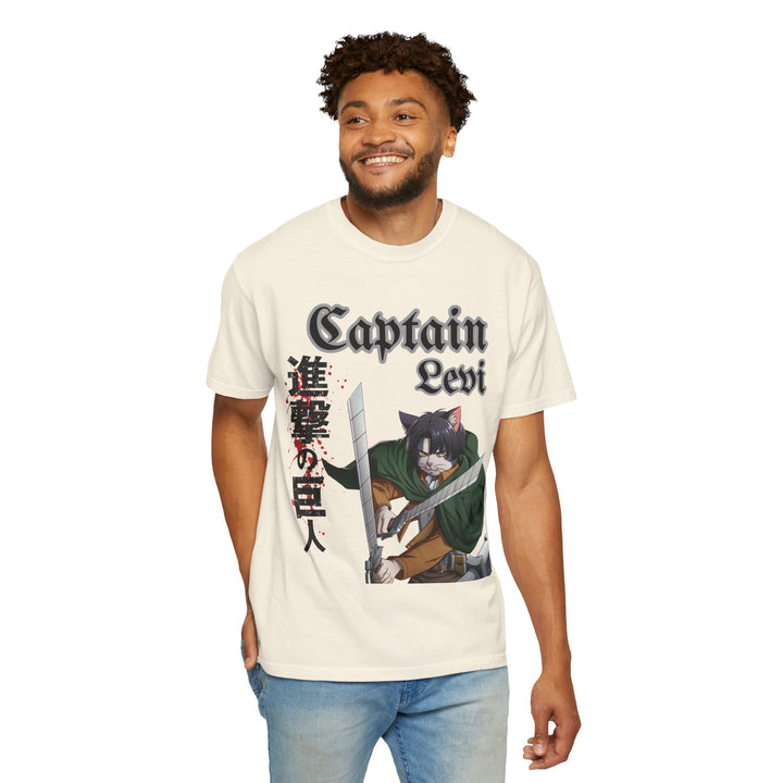 Captain Levi Anime Cat T-Shirt