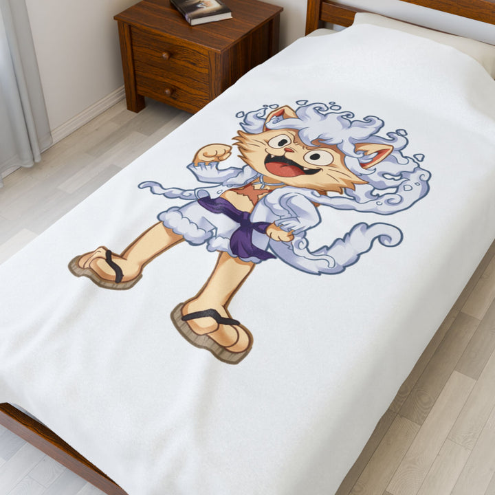 Luffy Cat Plush Blanket