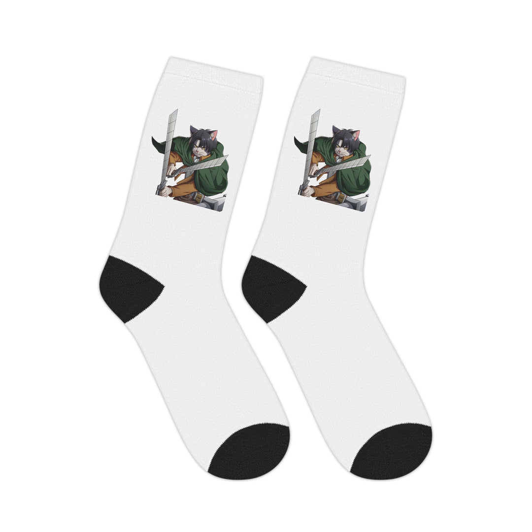 Levi Cat Mid-Length Socks