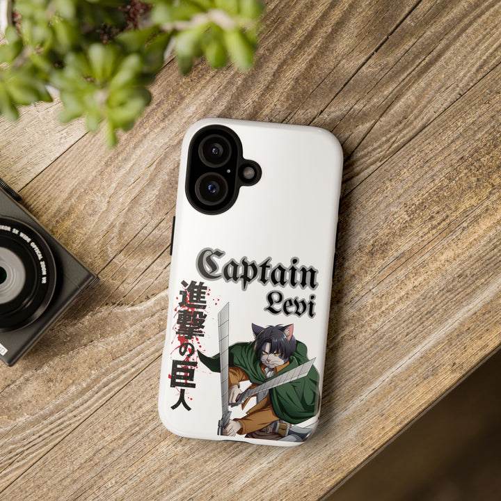 Captain Levi Cat Tough Case for iPhone
