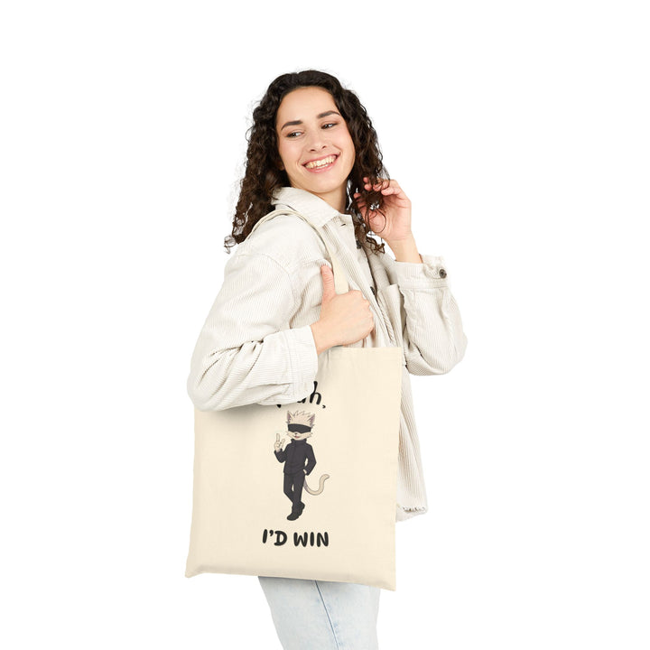 Fun Cat Quote Tote Bag, Canvas Shopping Bag, Cute Kitten Gift, Eco-Friendly Bag, Funny Pet Lover Gift