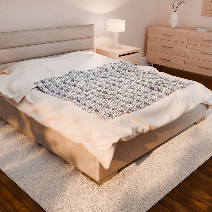 Cozy Velveteen Plush Blanket for Comfort and Warmth