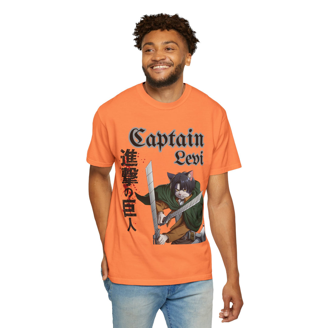 Captain Levi Anime Cat T-Shirt