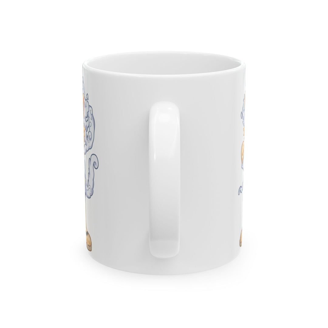 Whimsical Cat Ceramic Mug - Perfect Gift for Cat Lovers, Fun Mug for Coffee, Tea Lover's Gift, Home Decor, Cute Cat Art