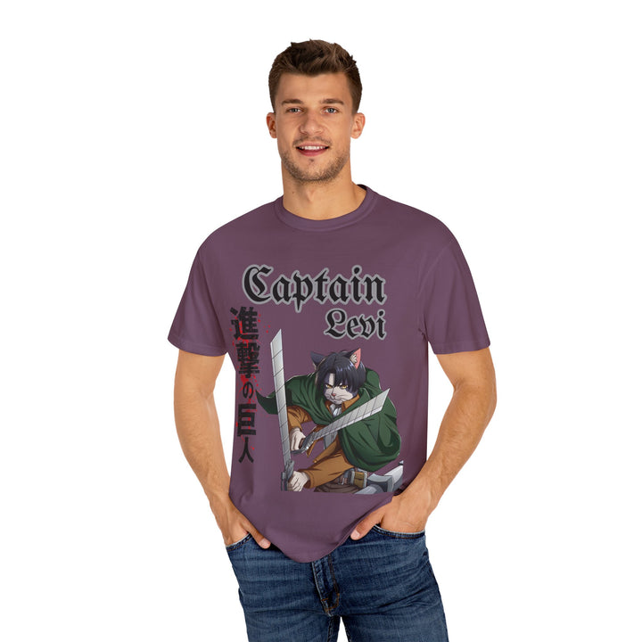 Captain Levi Anime Cat T-Shirt