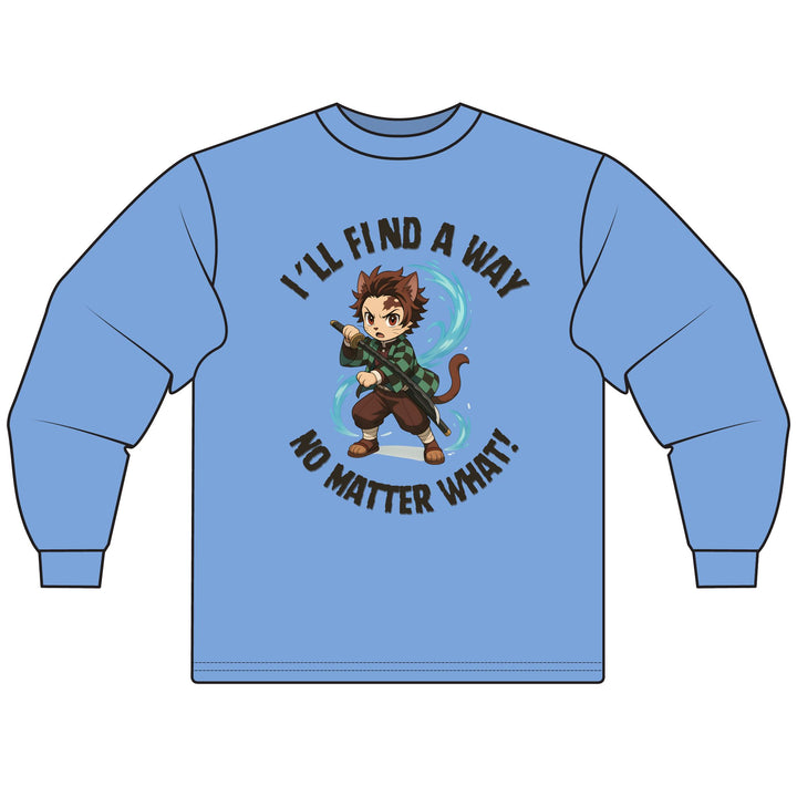 Inspirational Animated Character Long Sleeve T-Shirt - Perfect for Fans, Gifts, Motivational Wear, Casual Style, Everyday Comfort