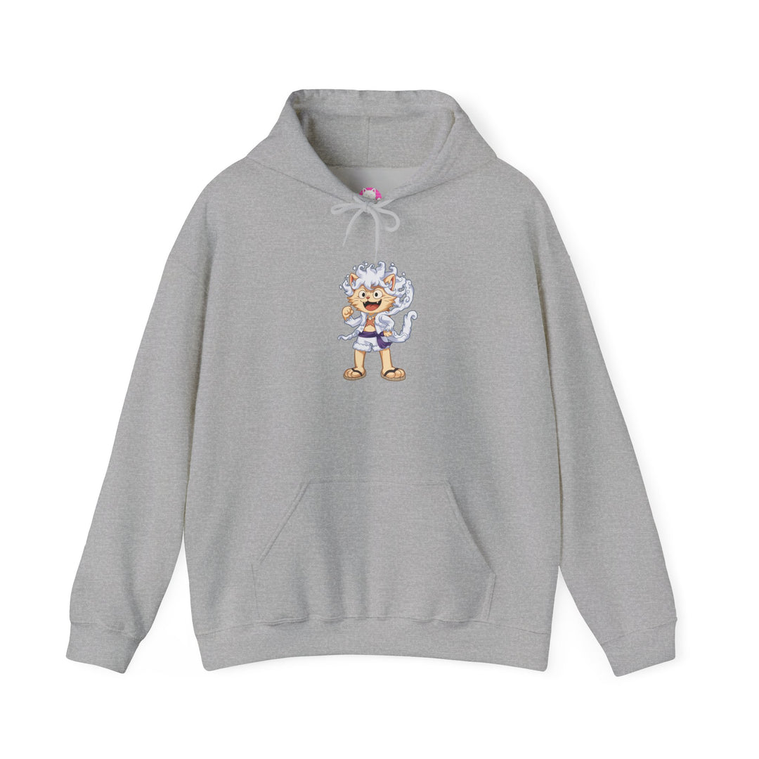Anime Cat Luffy Gear 5 Hoody