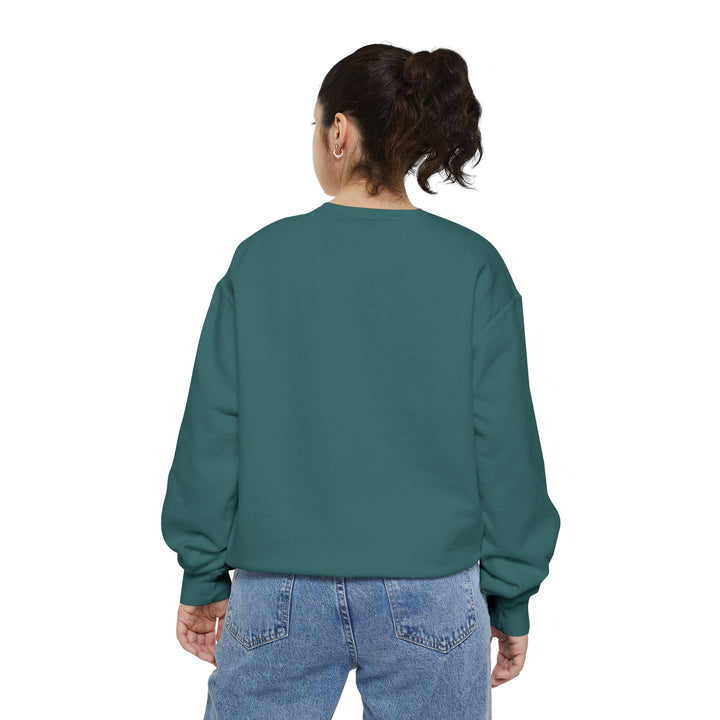 Cute Cat Character Sweatshirt Featuring a Whimsical Feline in a Cheerful Anime Inspired Pose for Fans of Unique Graphics Animal Lover Apparel Fun Fashion Casual Wear