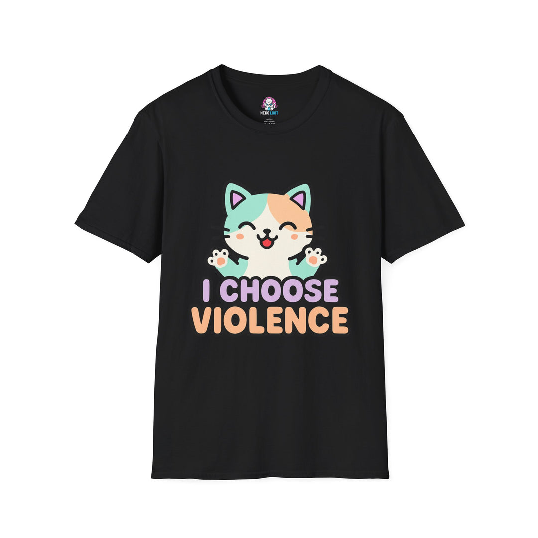 I Choose Violence Cat T-Shirt