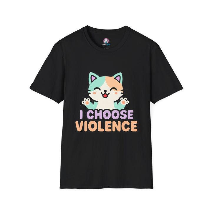 I Choose Violence Cat T-Shirt