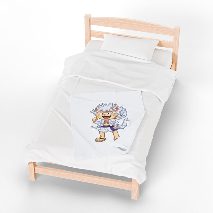Luffy Cat Plush Blanket