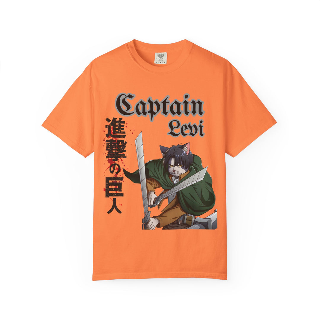 Captain Levi Anime Cat T-Shirt